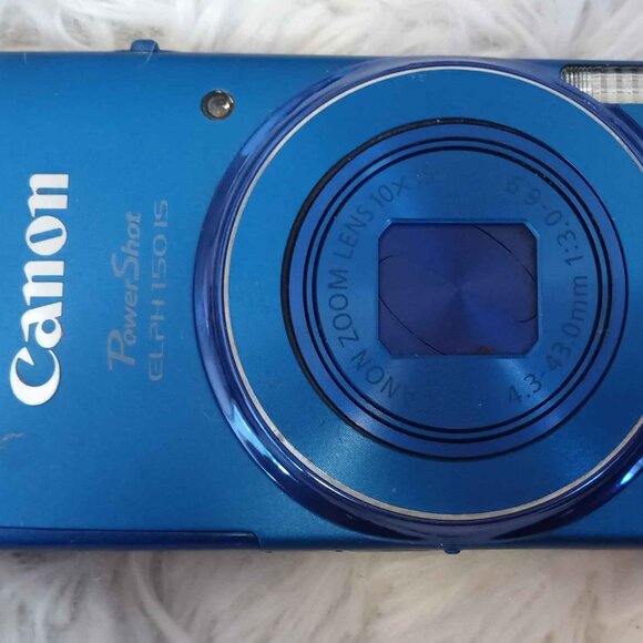 Canon PowerShot ELPH 150 IS Camera with wrist strap, battery, and charger - Picture 3 of 7